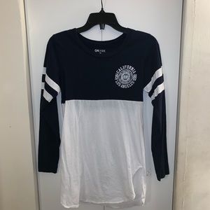 Navy Blue/White Cali Long Sleeve Shirt